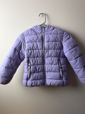 Gerry Girls Lavender Hooded Puffer Jacket Size 6